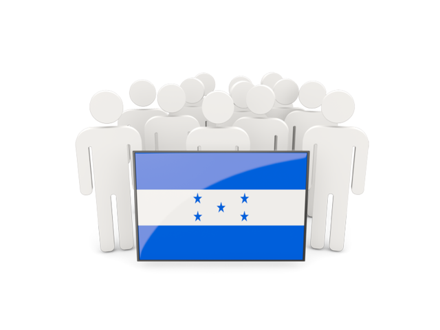 People with flag. Download flag icon of Honduras at PNG format