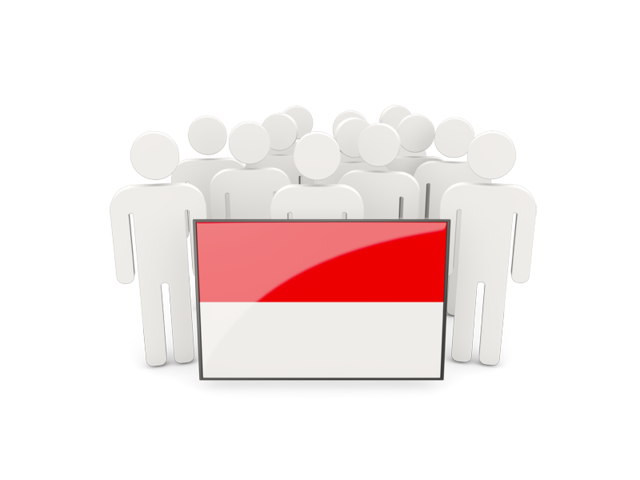 People with flag. Download flag icon of Indonesia at PNG format