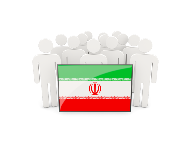 People with flag. Download flag icon of Iran at PNG format