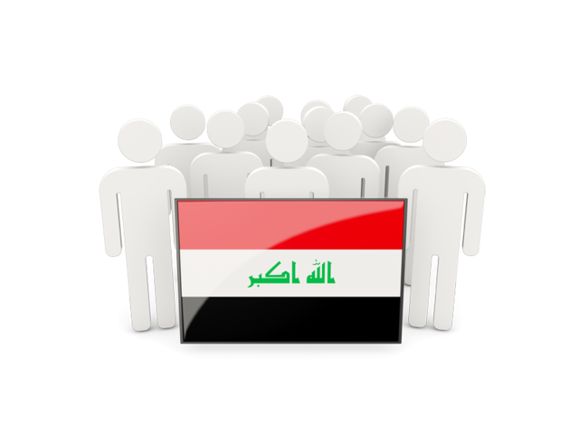 People with flag. Download flag icon of Iraq at PNG format