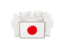 Japan. People with flag. Download icon.