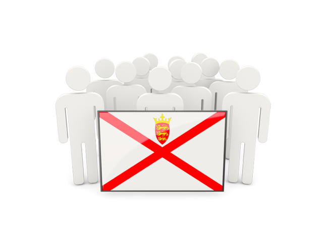People with flag. Download flag icon of Jersey at PNG format
