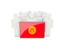 Kyrgyzstan. People with flag. Download icon.