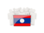 Laos. People with flag. Download icon.