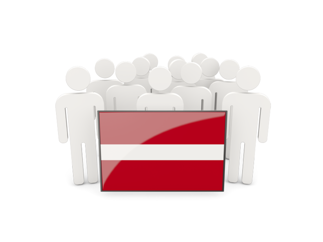 People with flag. Download flag icon of Latvia at PNG format