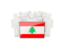 Lebanon. People with flag. Download icon.