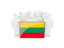 Lithuania. People with flag. Download icon.