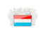 Luxembourg. People with flag. Download icon.