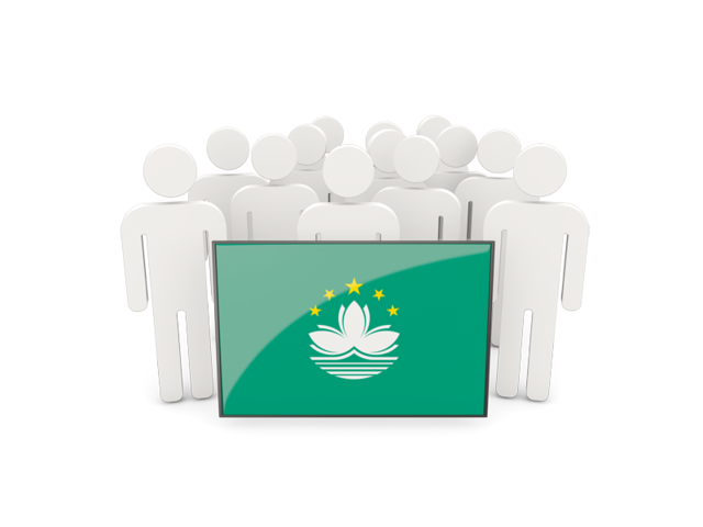 People with flag. Download flag icon of Macao at PNG format