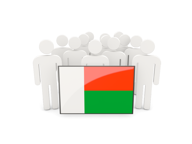 People with flag. Download flag icon of Madagascar at PNG format