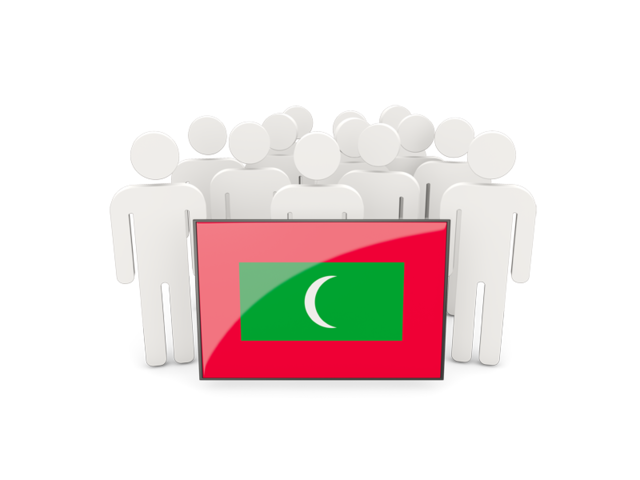 People with flag. Download flag icon of Maldives at PNG format