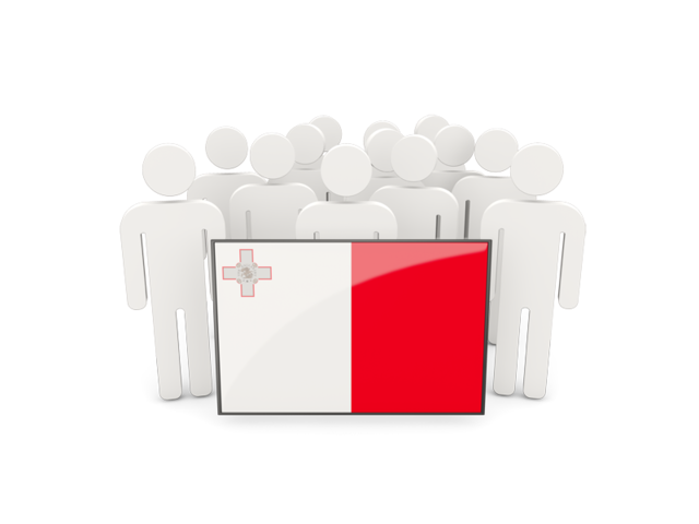 People with flag. Download flag icon of Malta at PNG format