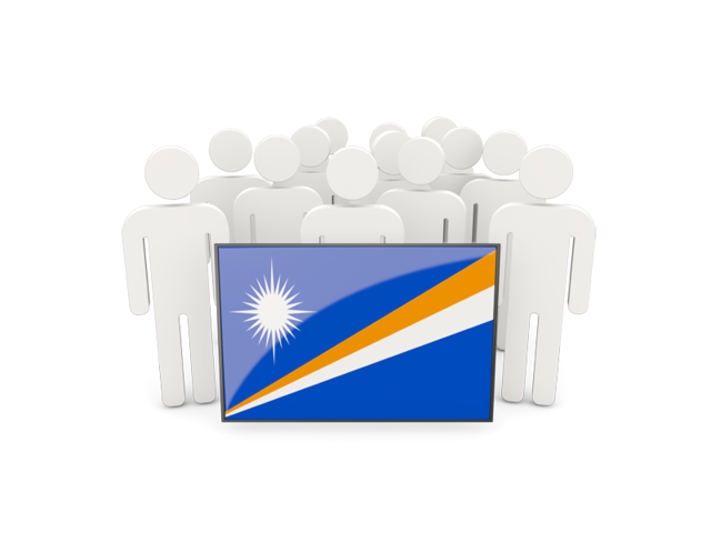 People with flag. Download flag icon of Marshall Islands at PNG format