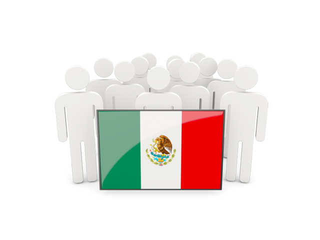 People with flag. Download flag icon of Mexico at PNG format