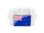 New Zealand. People with flag. Download icon.