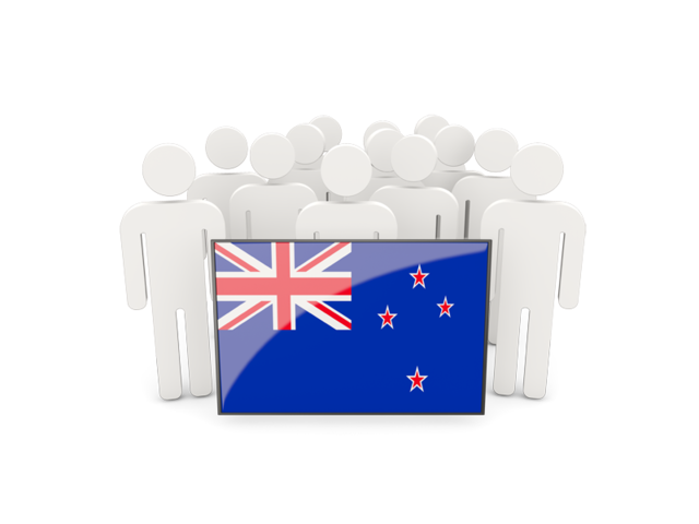 People with flag. Download flag icon of New Zealand at PNG format