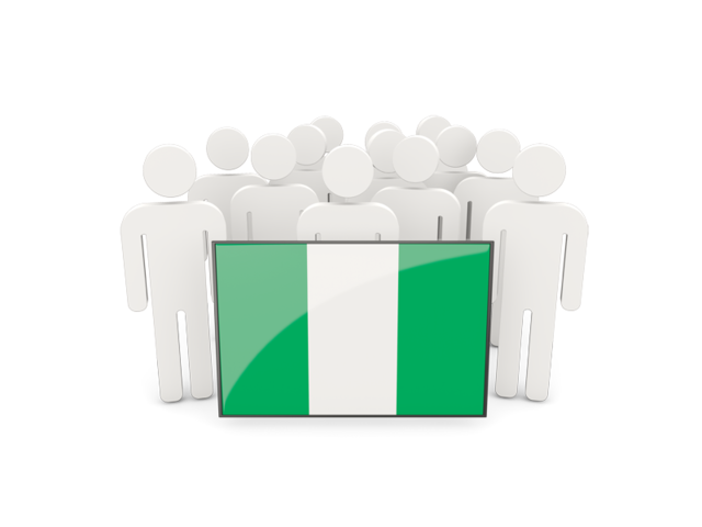 People with flag. Download flag icon of Nigeria at PNG format