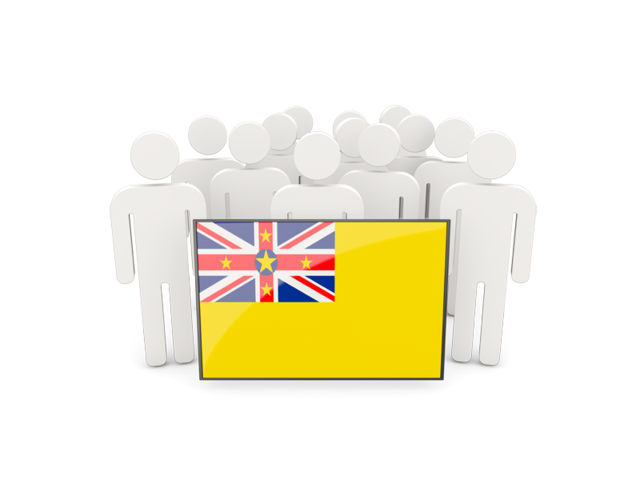 People with flag. Download flag icon of Niue at PNG format