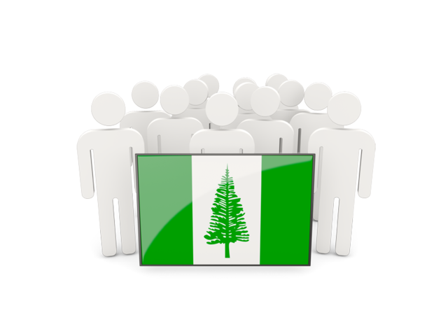 People with flag. Download flag icon of Norfolk Island at PNG format