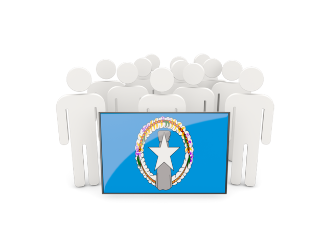 People with flag. Download flag icon of Northern Mariana Islands at PNG format