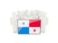 Panama. People with flag. Download icon.