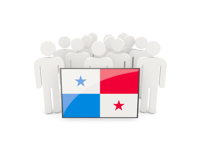 People with flag. Download flag icon of Panama at PNG format