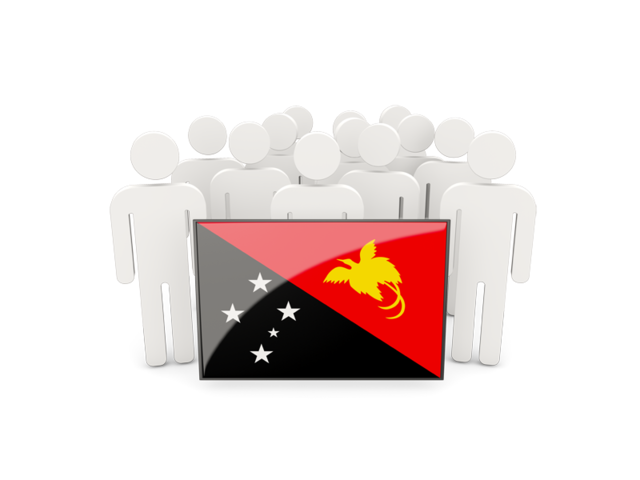 People with flag. Download flag icon of Papua New Guinea at PNG format