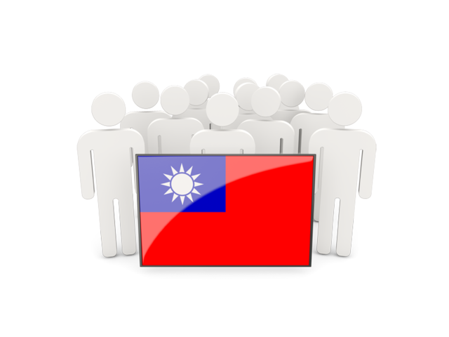 People with flag. Download flag icon of Taiwan at PNG format