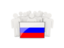 Russia. People with flag. Download icon.