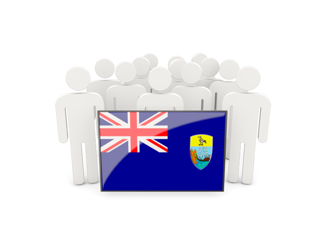 People with flag. Download flag icon of Saint Helena at PNG format