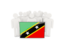 Saint Kitts and Nevis. People with flag. Download icon.