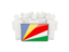 Seychelles. People with flag. Download icon.