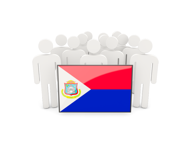 People with flag. Download flag icon of Sint Maarten at PNG format
