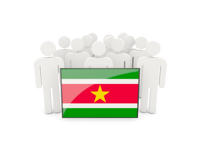 People with flag. Download flag icon of Suriname at PNG format