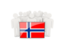 Svalbard and Jan Mayen. People with flag. Download icon.