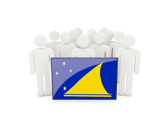 People with flag. Download flag icon of Tokelau at PNG format