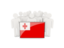 Tonga. People with flag. Download icon.