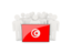 Tunisia. People with flag. Download icon.