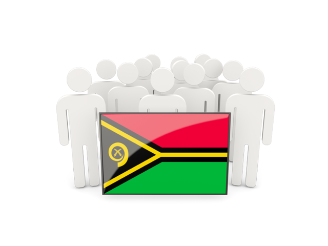 People with flag. Download flag icon of Vanuatu at PNG format