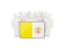 Vatican City. People with flag. Download icon.