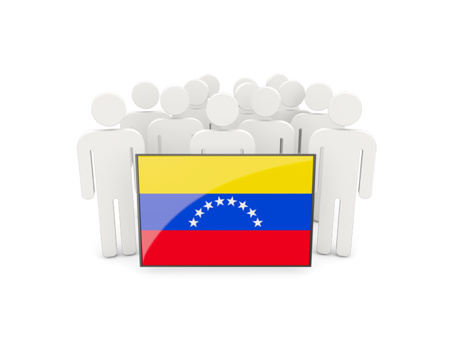 People with flag. Download flag icon of Venezuela at PNG format