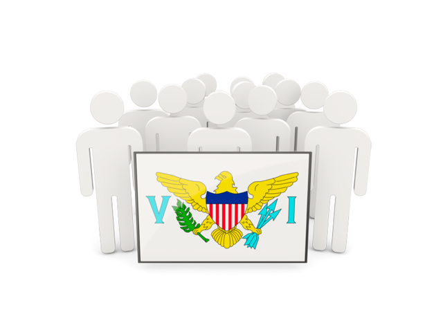 People with flag. Download flag icon of Virgin Islands of the United States at PNG format