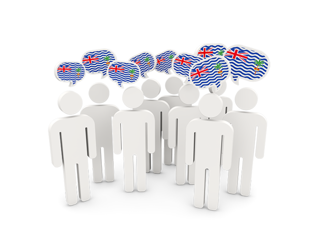 People with speech bubble. Download flag icon of British Indian Ocean Territory at PNG format