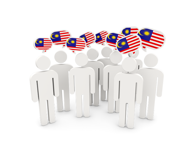 People with speech bubble. Download flag icon of Malaysia at PNG format