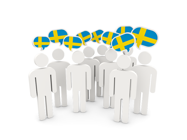 People with speech bubble. Download flag icon of Sweden at PNG format