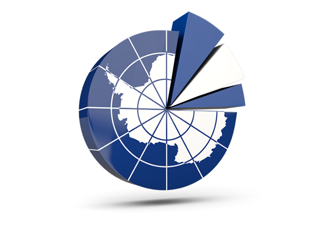 Pie chart with slices. Download flag icon of Antarctica at PNG format