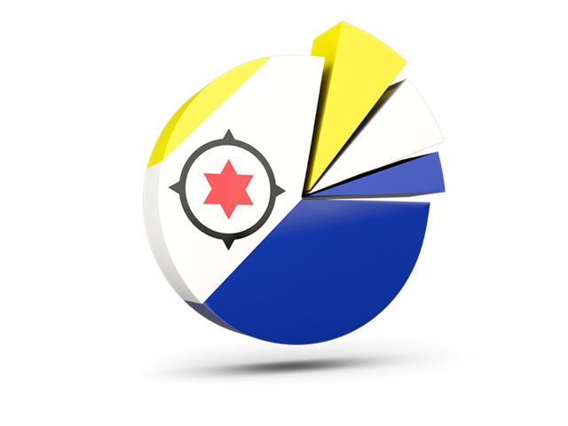 Pie chart with slices. Download flag icon of Bonaire at PNG format