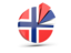 Bouvet Island. Pie chart with slices. Download icon.