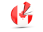 Canada. Pie chart with slices. Download icon.