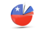 Chile. Pie chart with slices. Download icon.